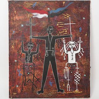 Stevenson Magloire (Haiti/Petionville, 1963-1994) Painting