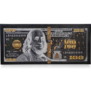 Franky Aguilar Signed Currency Art