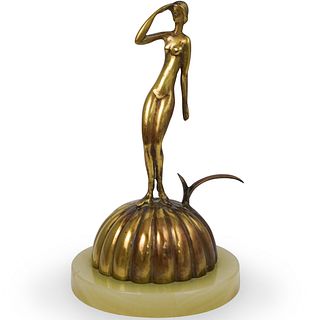 Bronze Nude Female FigurineÂ