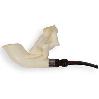 Meerschaum Erotic Carved Smoking Pipe