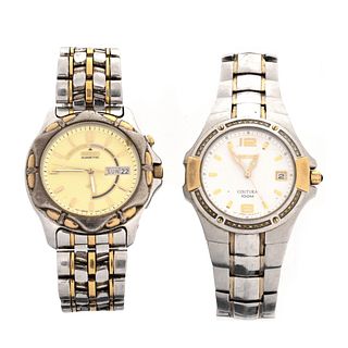 Two (2) Vintage Men's Seiko Wristwatches