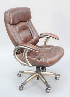 Contemporary leather office chair.
