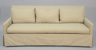Custom upholstered sleeper sofa, lg. 83". Estate of Marilyn Ware Strasburg, PA.