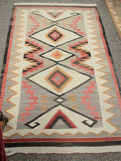 Southwest United States throw rug, 3' 7" x 5' 10".