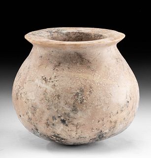Early Dynastic Egyptian Pink Granite Rimmed Jar