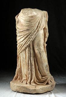 Published Greek Hellenistic Marble Body of Goddess