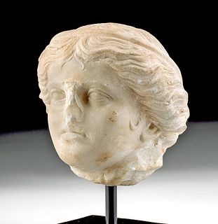 Superb Roman Marble Head of Apollo