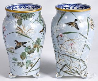 Pair of Japanese porcelain vases, ca. 1900