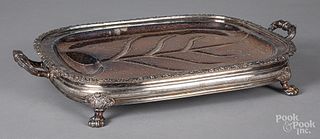 Silver plated warming tray
