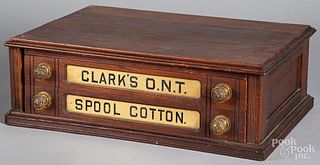 Clark's ONT spool cabinet, ca. 1900