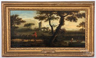 Manner of Jacob Cuyp, oil on canvas landscape