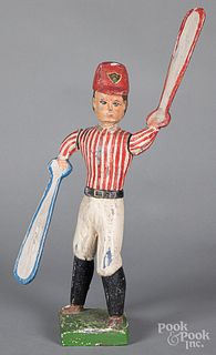 Carved and painted whirligig, 20th c.