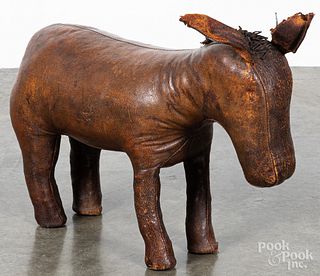 Leather donkey foot rest