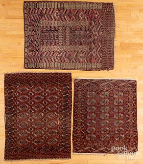 Three Turkoman carpets, early 20th c.