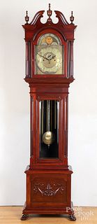 Elite tubular bell mahogany tall case clock