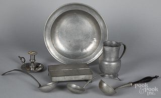 Group of pewter, 18th/19th c.