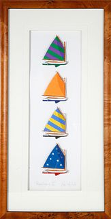 Eric Holch Paper Cutout of Rainbow Fleet
