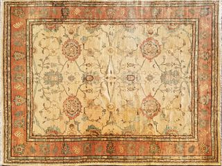 Hand Woven Wool Oushak Oriental Carpet