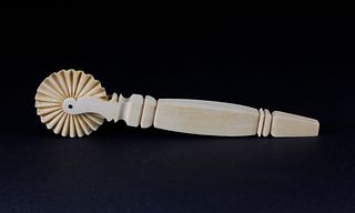 Whaleman Made Whale Ivory Pie Crimper, circa 1850-1860