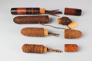 Four Needle Cases, circa 1840-1860