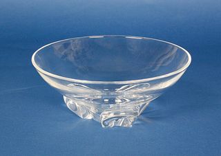 Signed Steuben Clear Crystal Bowl