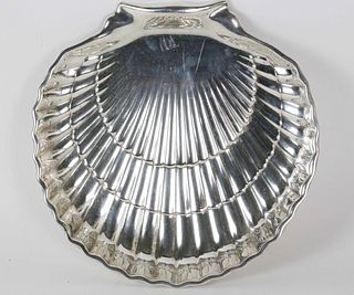 Gorham Sterling Silver Scallop Shell Footed Dish