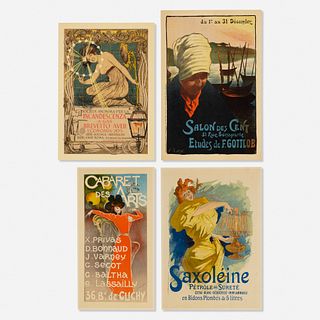 Various Artists, four works from Les Maitres de L'Affiche