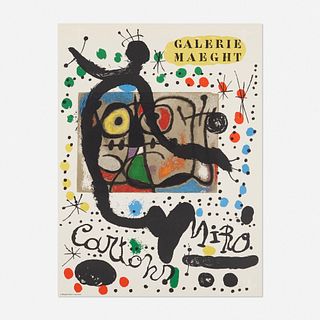 Joan Miro, Miro Cartons exhibition poster for Galerie Maeght