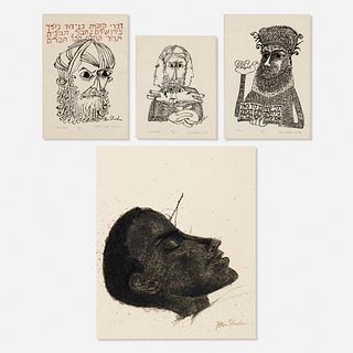 Ben Shahn, Beside the Dying (from the Rilke Portfolio) and three works from Ecclesiastes, or The Preacher in the King James Translation of the Bible