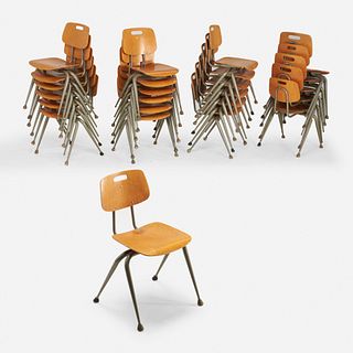 Brunswick, stacking chairs, set of twenty-four