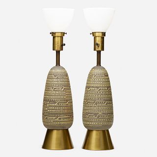 Raymor, table lamps, pair
