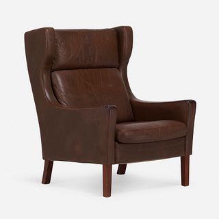In the manner of Borge Mogensen, wing chair