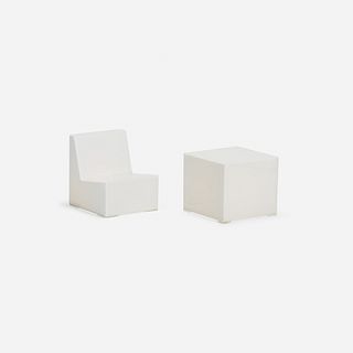 James Hyde, End Glow Table and Glow Chair (mini) (two works)