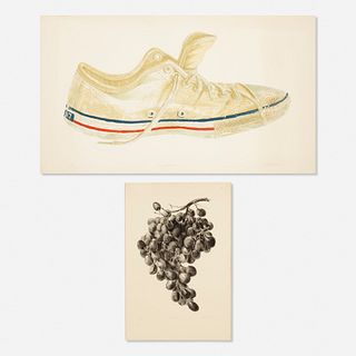 Don Nice, Big Sneaker and Grapes (two works)
