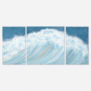 Rosamond Berg, Cool Blue Wave (triptych)