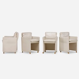 Italian, armchairs, set of four