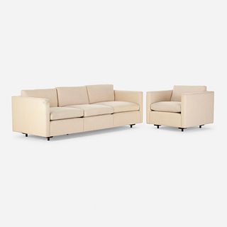 Charles Pfister, sofa and lounge chair