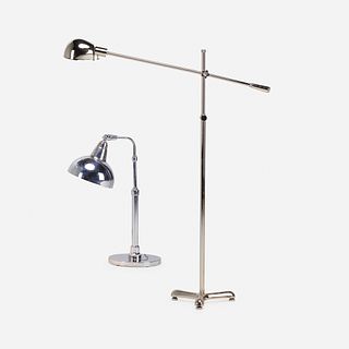 Modern, floor lamp and table lamp