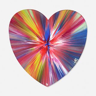 Damien Hirst, Heart Spin Painting