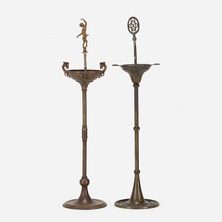 Oscar Bach, smoking stands, set of two