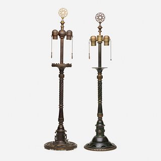 Oscar Bach, table lamps, set of two