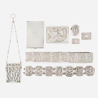 Chinese Export, accessories, collection of eight