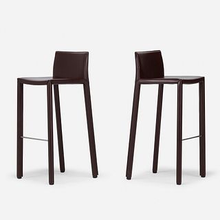 Contemporary, bar stools, pair