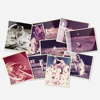 GAF Corporation, lunar mission photographs, collection of thirteen