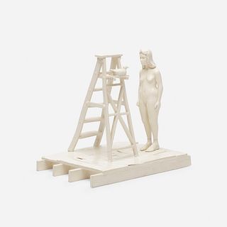 Jack Earl, Untitled (woman and ladder)