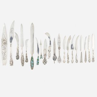 George W. Shiebler & Co., letter openers, collection of eleven