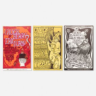 Bill Graham, Chuck Berry concert posters, collection of three