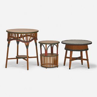 Heywood-Wakefield, occasional tables, set of three