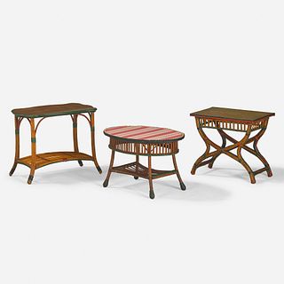 Heywood-Wakefield, occasional tables, set of three