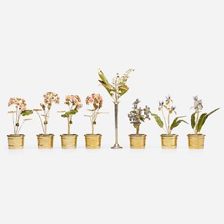 Jane Hutcheson, Fleurs des Siecles floral arrangements, collection of eight